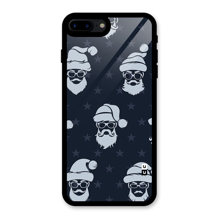 Hipster Santa Glass Back Case for iPhone 7 Plus