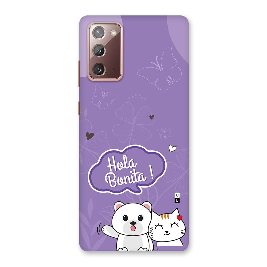Hola Bonita Back Case for Galaxy Note 20