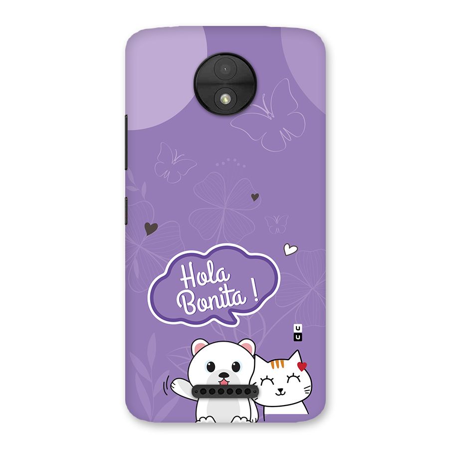 Hola Bonita Back Case for Moto C