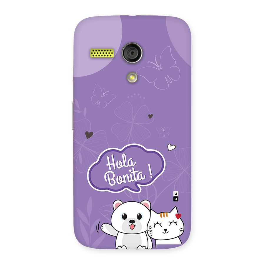 Hola Bonita Back Case for Moto G