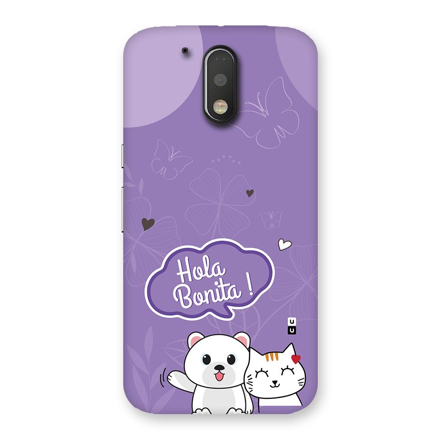 Hola Bonita Back Case for Moto G4 Plus