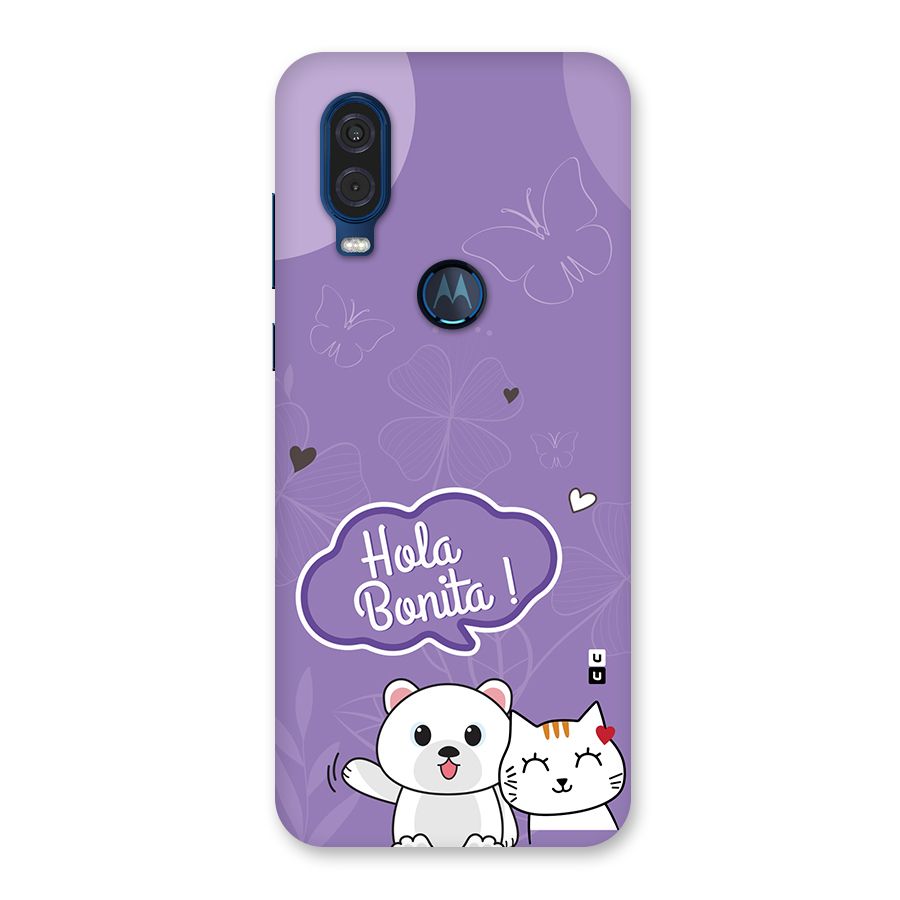 Hola Bonita Back Case for Motorola One Vision