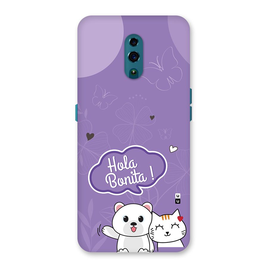Hola Bonita Back Case for Oppo Reno