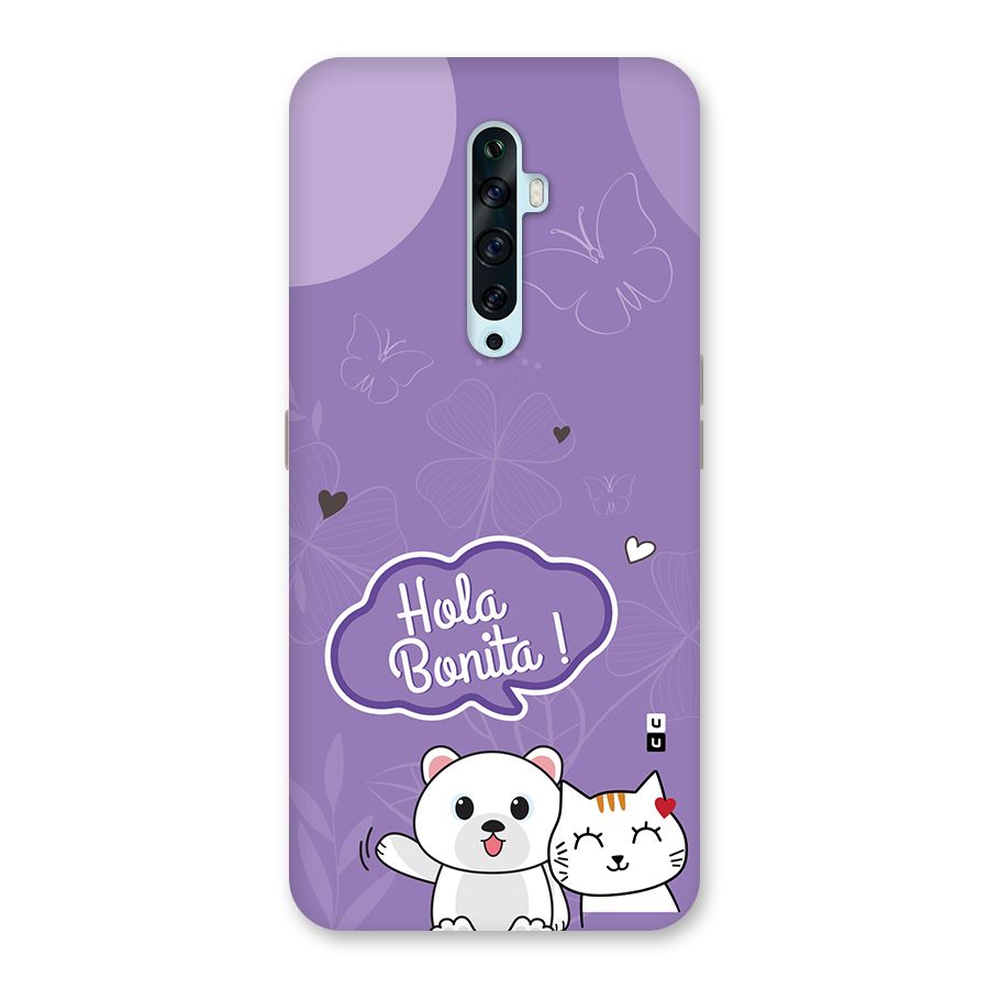 Hola Bonita Back Case for Oppo Reno2 Z