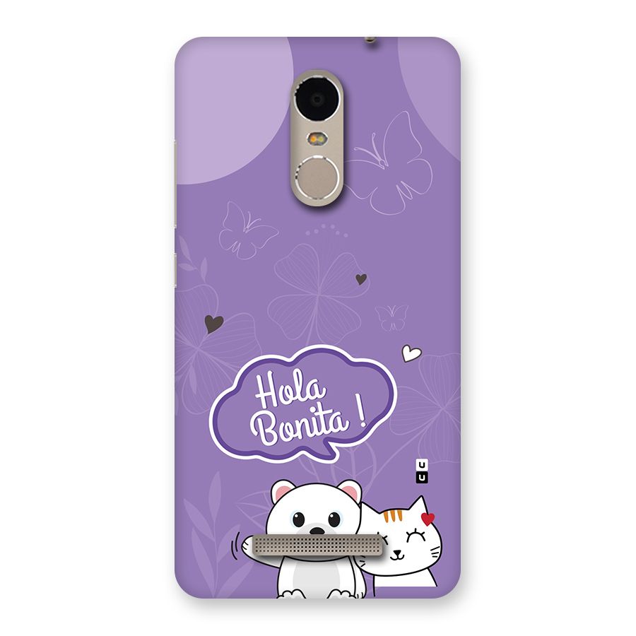 Hola Bonita Back Case for Redmi Note 3