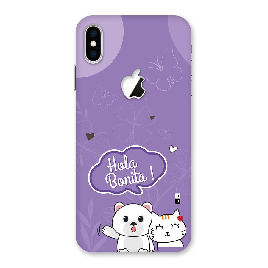 Hola Bonita Back Case for iPhone XS Max Apple Cut