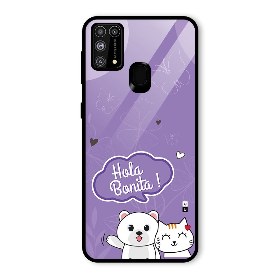 Hola Bonita Glass Back Case for Galaxy F41