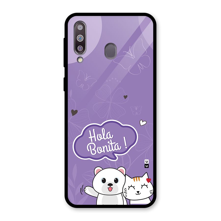 Hola Bonita Glass Back Case for Galaxy M30