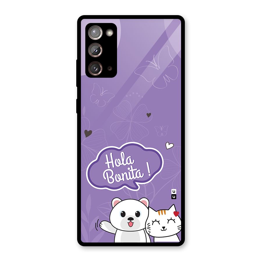 Hola Bonita Glass Back Case for Galaxy Note 20