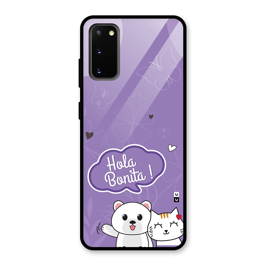 Hola Bonita Glass Back Case for Galaxy S20