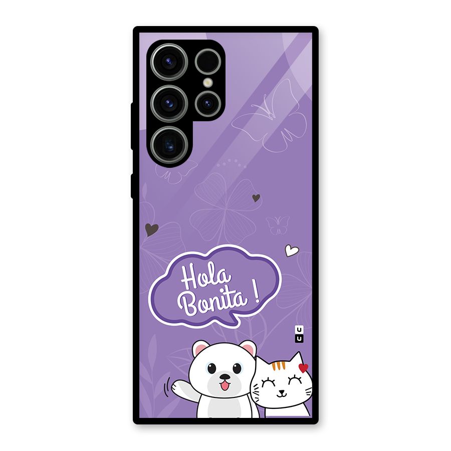 Hola Bonita Glass Back Case for Galaxy S23 Ultra