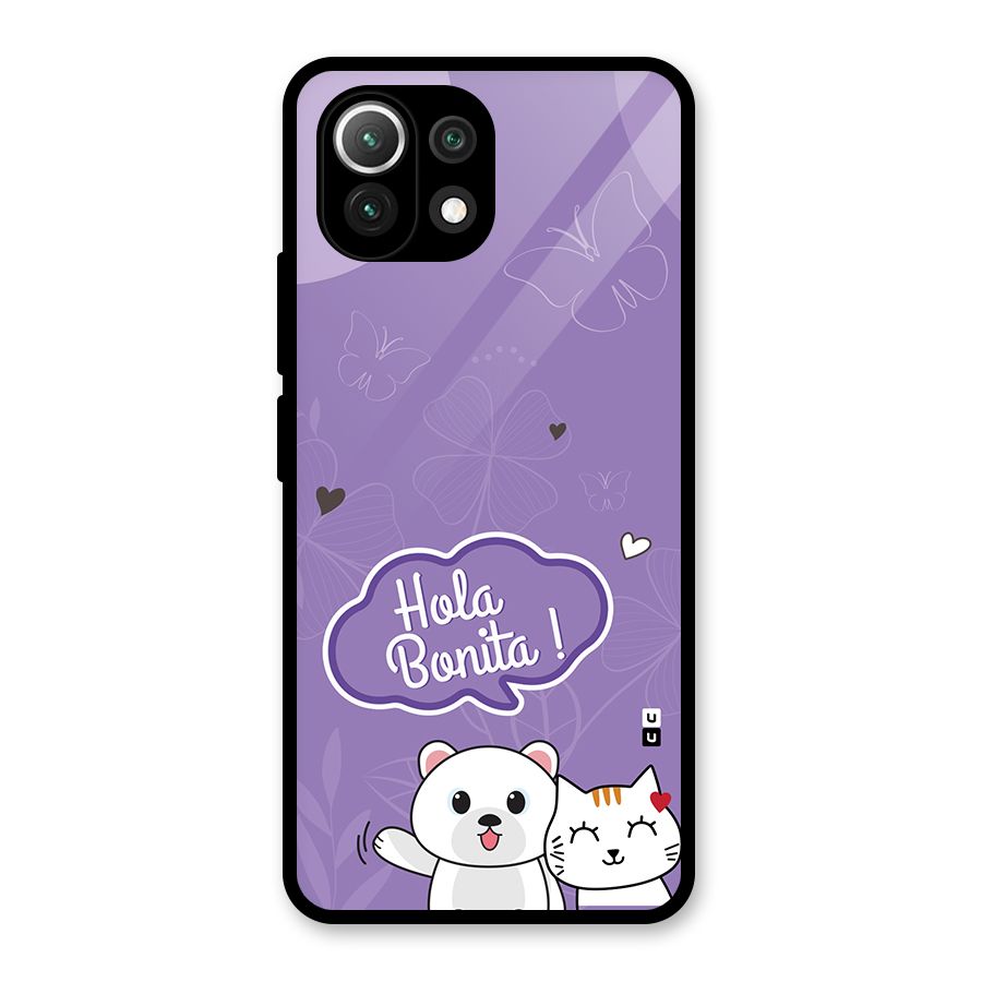 Hola Bonita Glass Back Case for Mi 11 Lite NE 5G