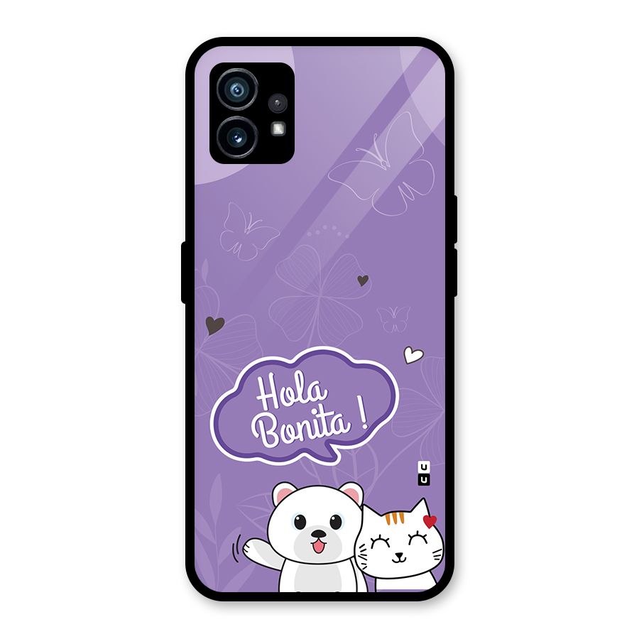 Hola Bonita Glass Back Case for Nothing Phone 1