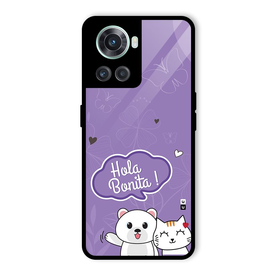 Hola Bonita Glass Back Case for OnePlus 10R