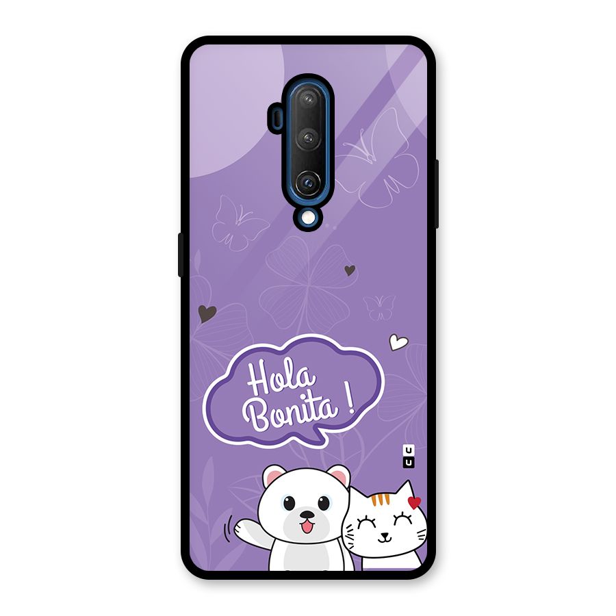 Hola Bonita Glass Back Case for OnePlus 7T Pro