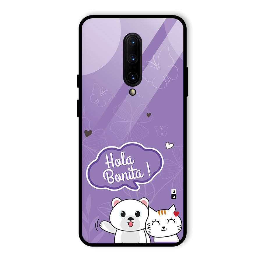 Hola Bonita Glass Back Case for OnePlus 7 Pro