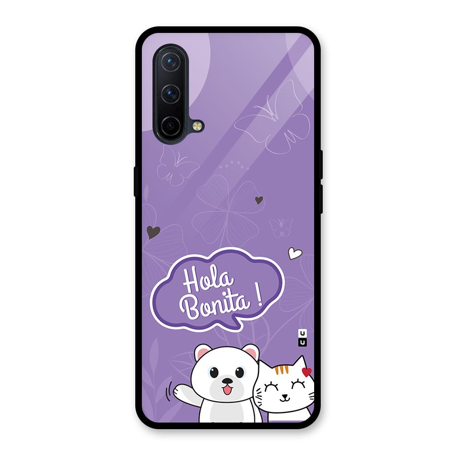 Hola Bonita Glass Back Case for OnePlus Nord CE 5G