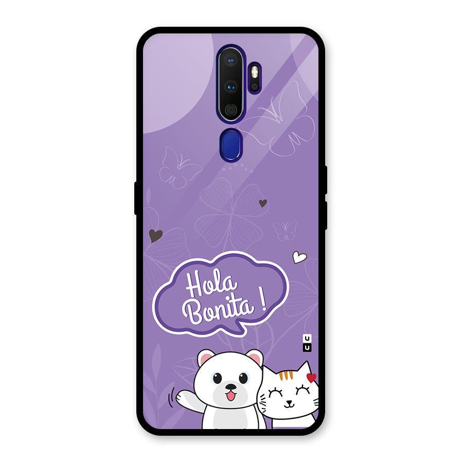 Hola Bonita Glass Back Case for Oppo A9 (2020)