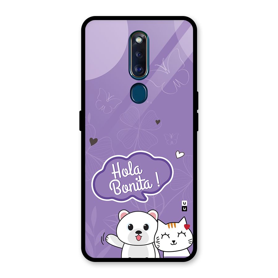 Hola Bonita Glass Back Case for Oppo F11 Pro