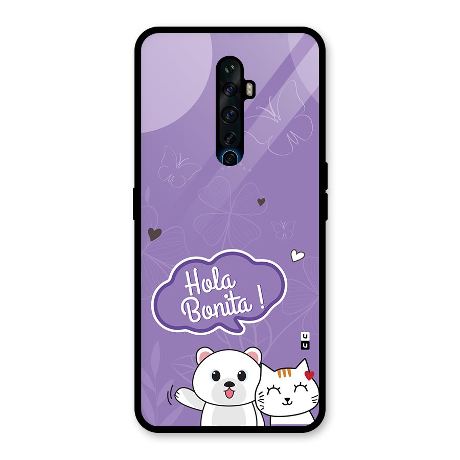 Hola Bonita Glass Back Case for Oppo Reno2 Z