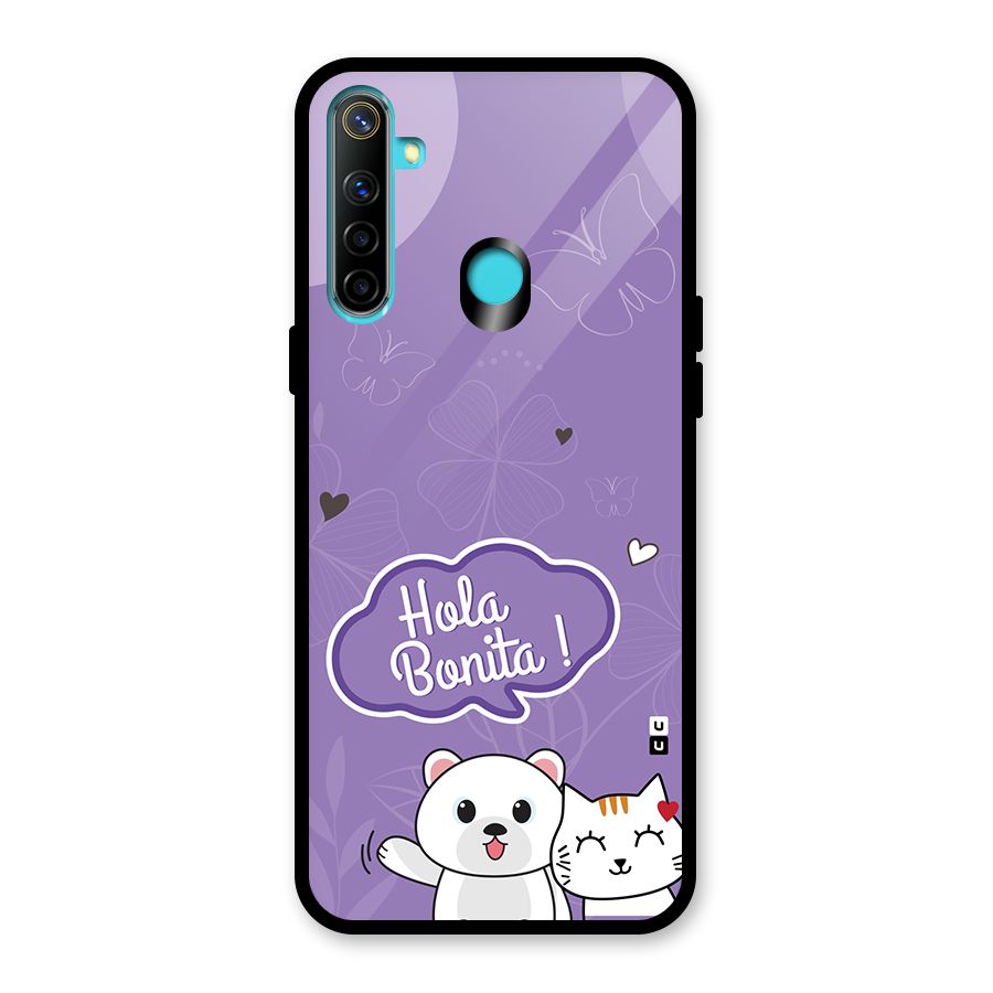 Hola Bonita Glass Back Case for Realme 5