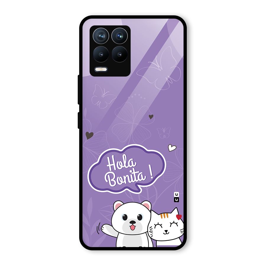 Hola Bonita Glass Back Case for Realme 8