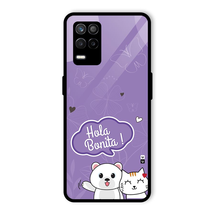 Hola Bonita Glass Back Case for Realme 8 5G