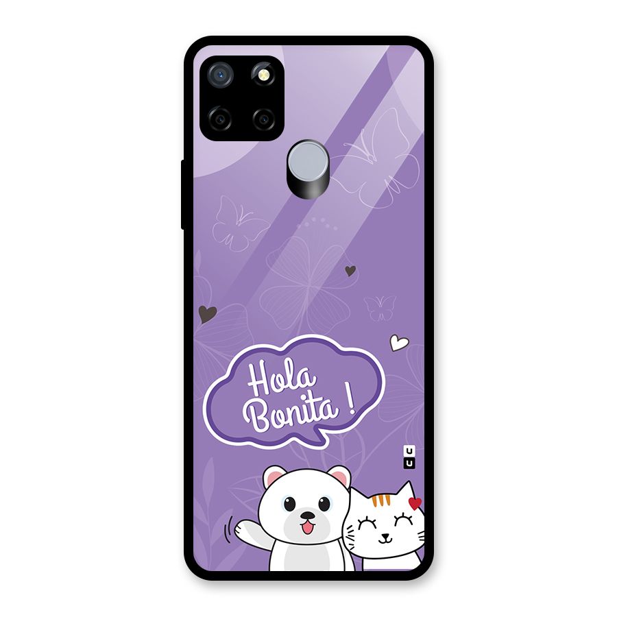 Hola Bonita Glass Back Case for Realme Narzo 30A