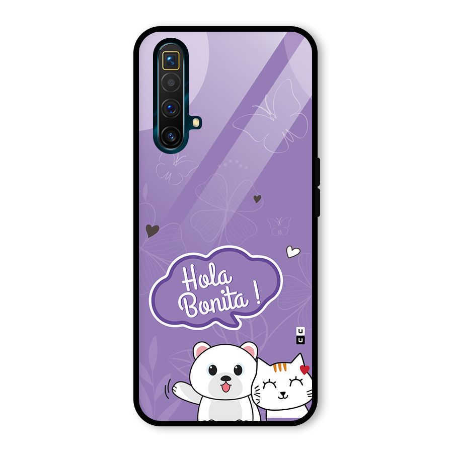 Hola Bonita Glass Back Case for Realme X3