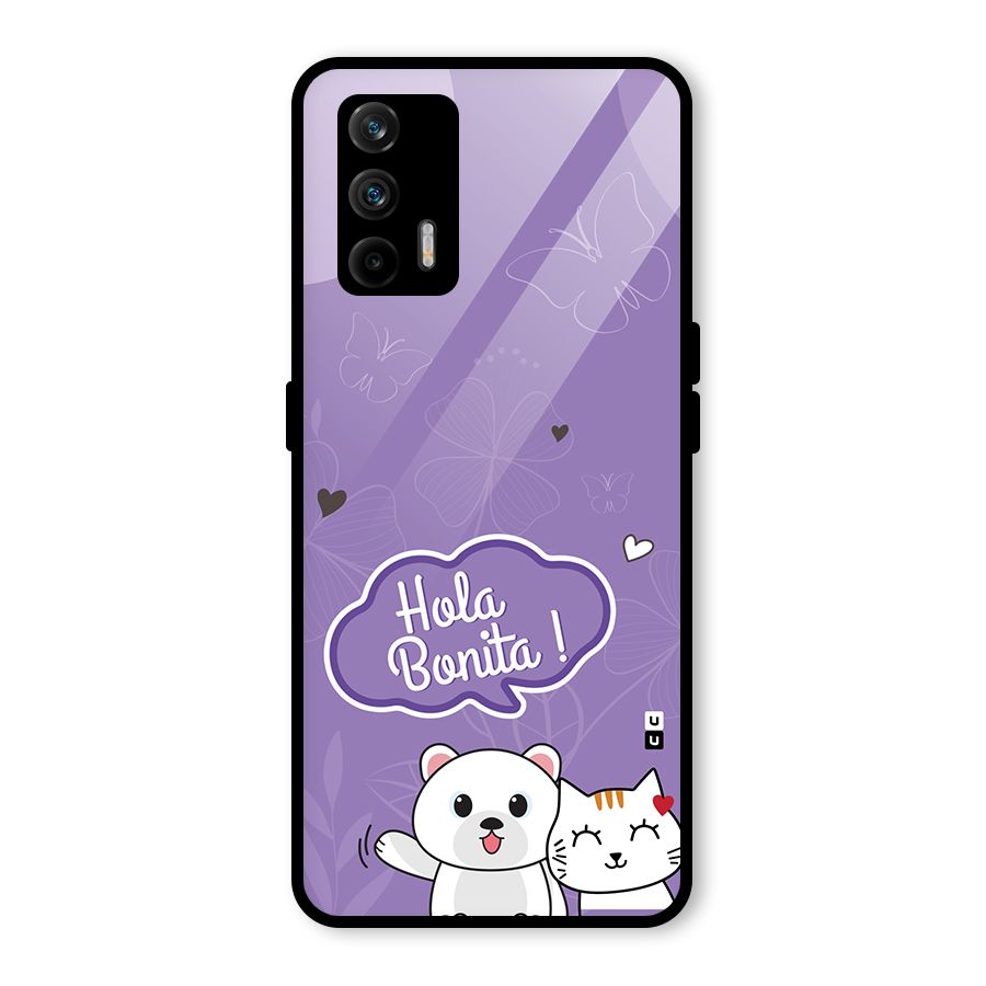 Hola Bonita Glass Back Case for Realme X7 Max