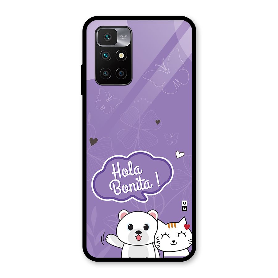 Hola Bonita Glass Back Case for Redmi 10 Prime