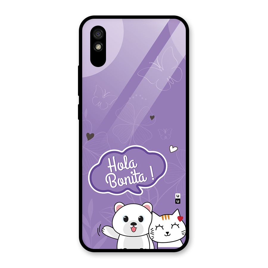 Hola Bonita Glass Back Case for Redmi 9i