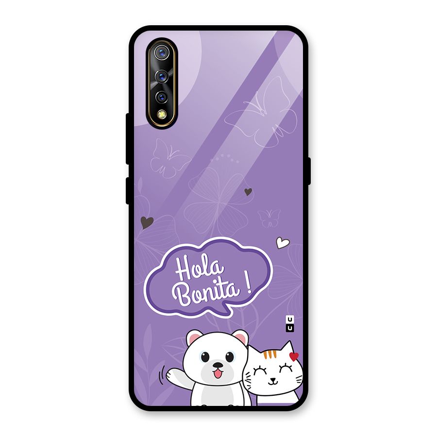 Hola Bonita Glass Back Case for Vivo S1