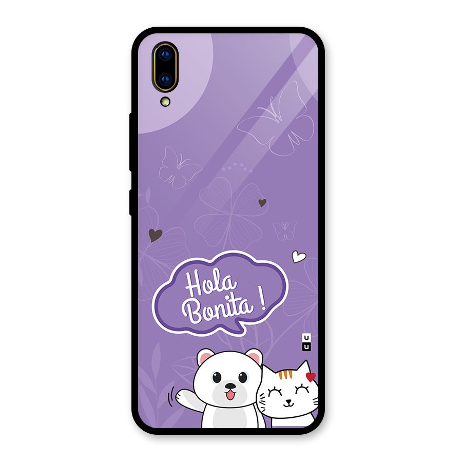 Hola Bonita Glass Back Case for Vivo V11 Pro