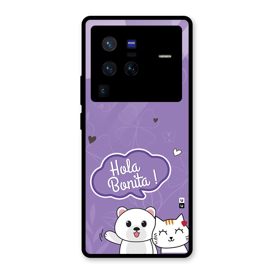 Hola Bonita Glass Back Case for Vivo X80 Pro