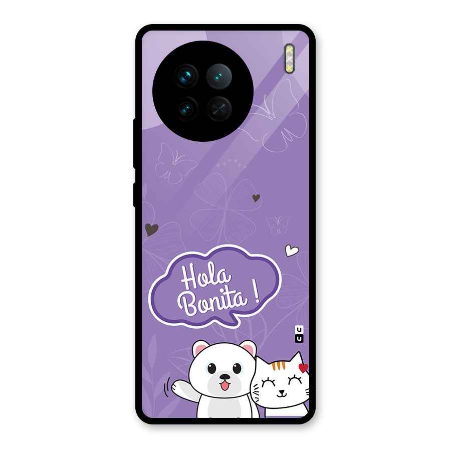 Hola Bonita Glass Back Case for Vivo X90