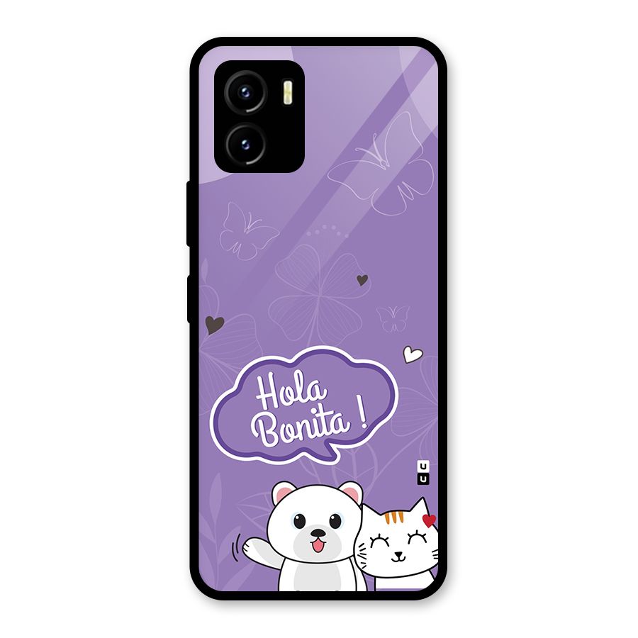 Hola Bonita Glass Back Case for Vivo Y15s