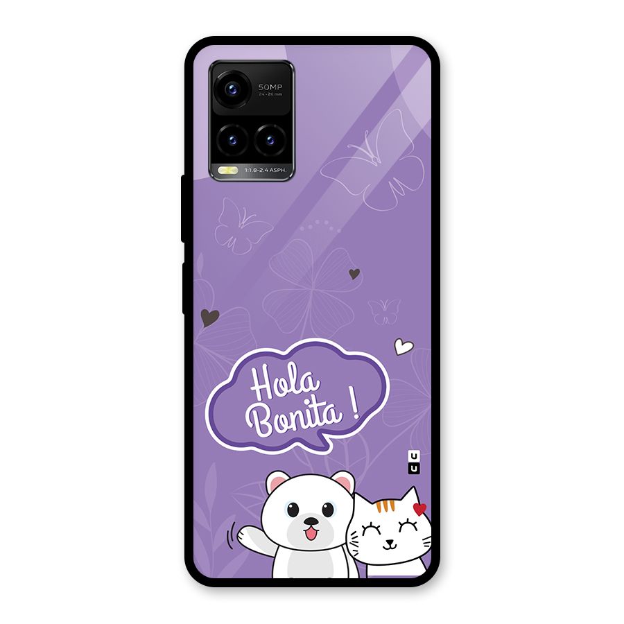Hola Bonita Glass Back Case for Vivo Y33s