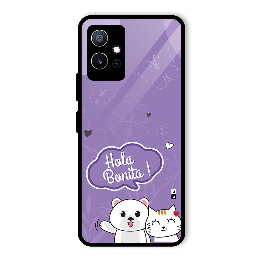 Hola Bonita Glass Back Case for Vivo Y75 5G
