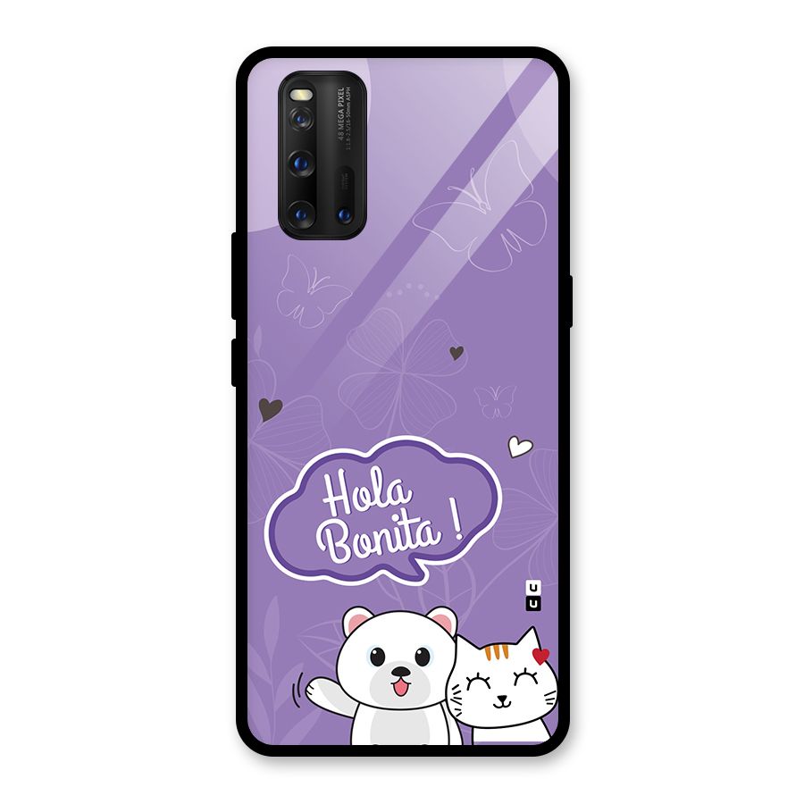 Hola Bonita Glass Back Case for Vivo iQOO 3