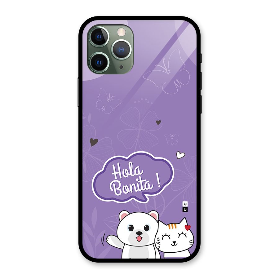 Hola Bonita Glass Back Case for iPhone 11 Pro
