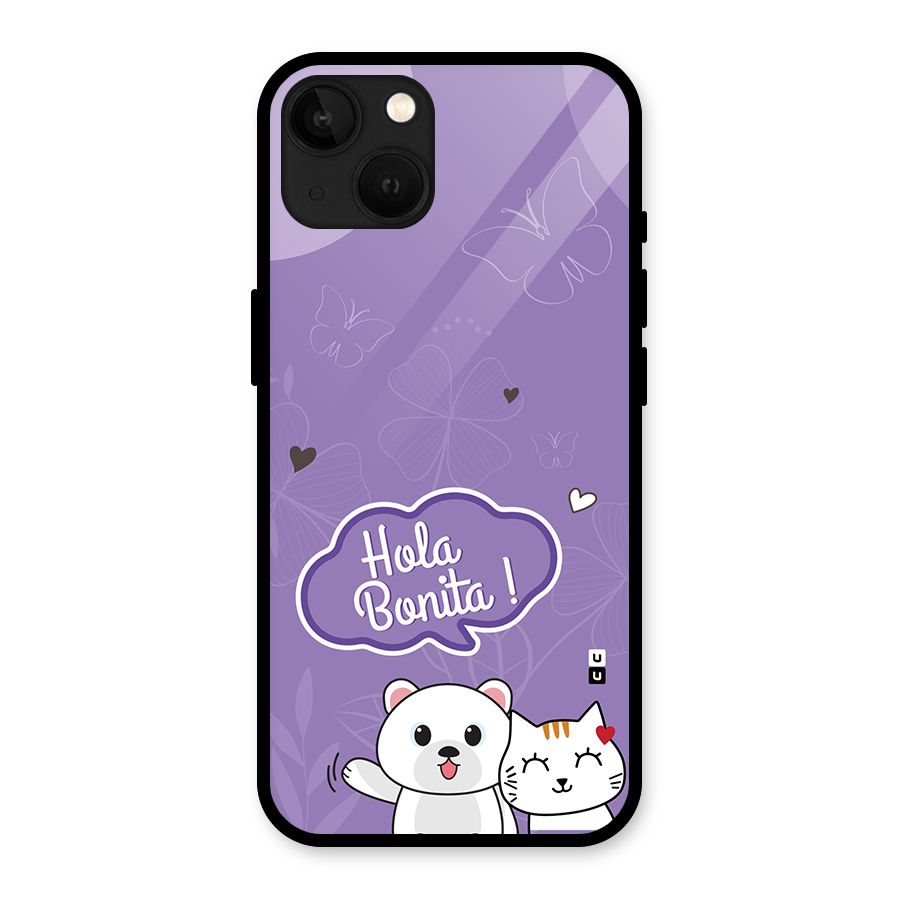 Hola Bonita Glass Back Case for iPhone 13