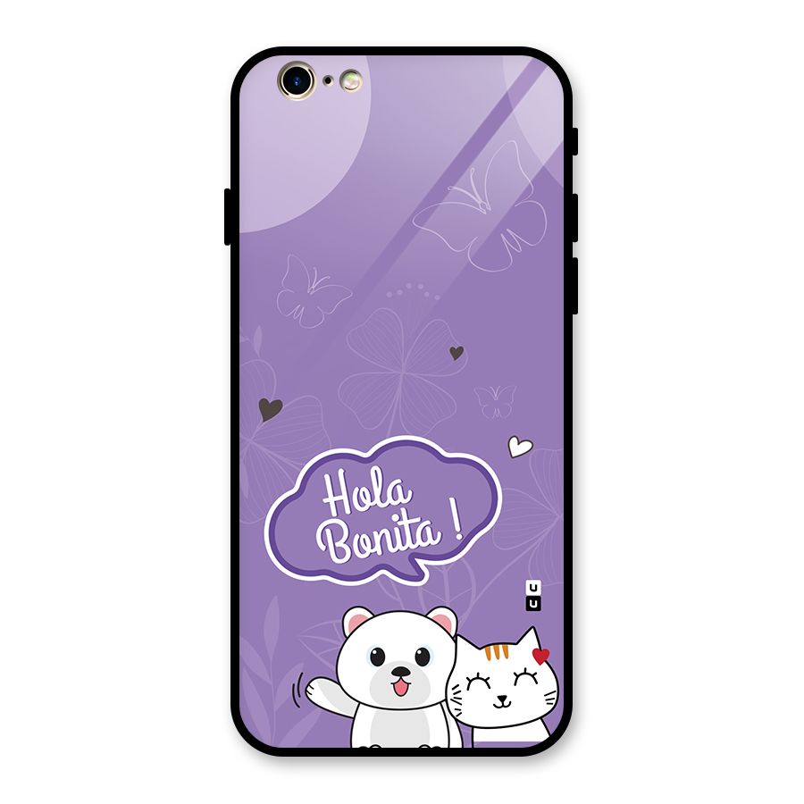 Hola Bonita Glass Back Case for iPhone 6 6S