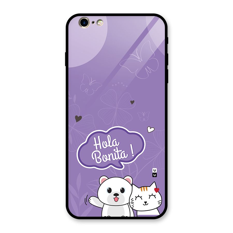 Hola Bonita Glass Back Case for iPhone 6 Plus 6S Plus