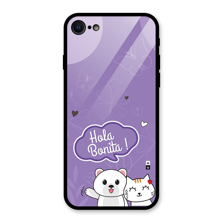 Hola Bonita Glass Back Case for iPhone SE 2022