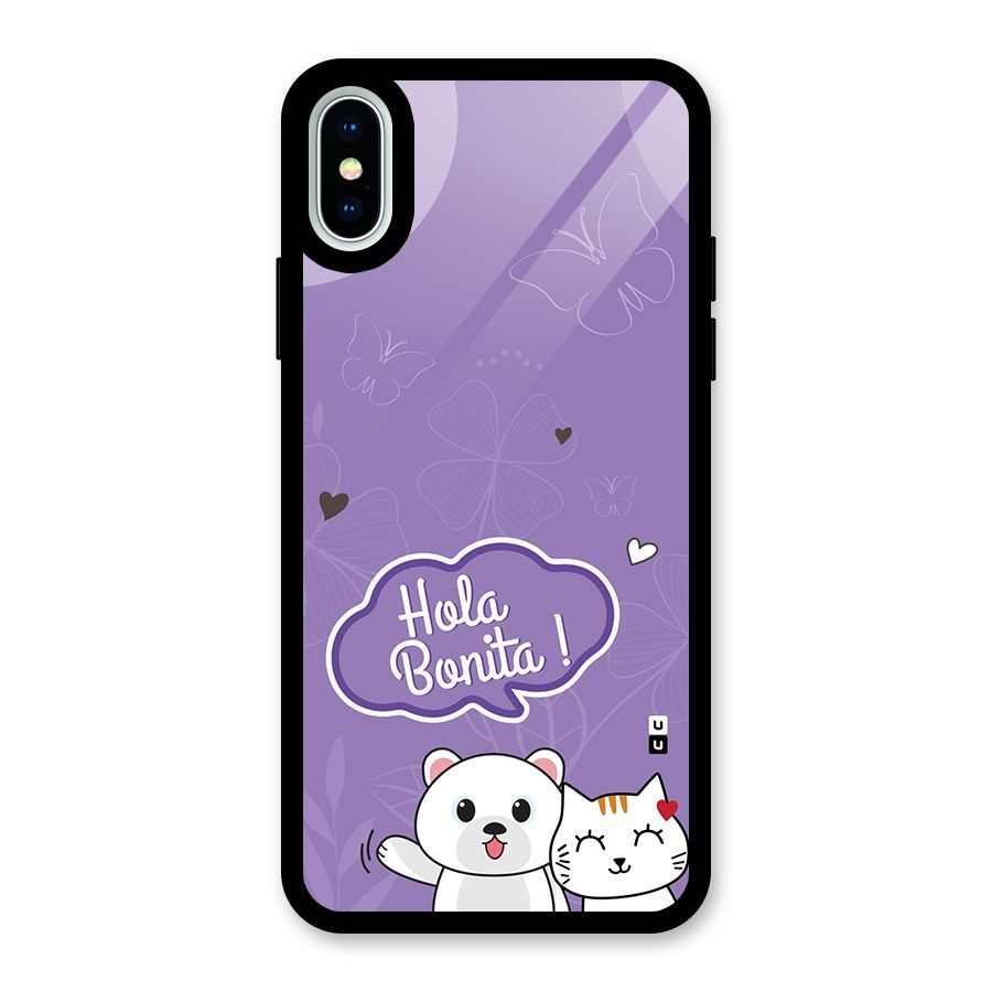 Hola Bonita Glass Back Case for iPhone X