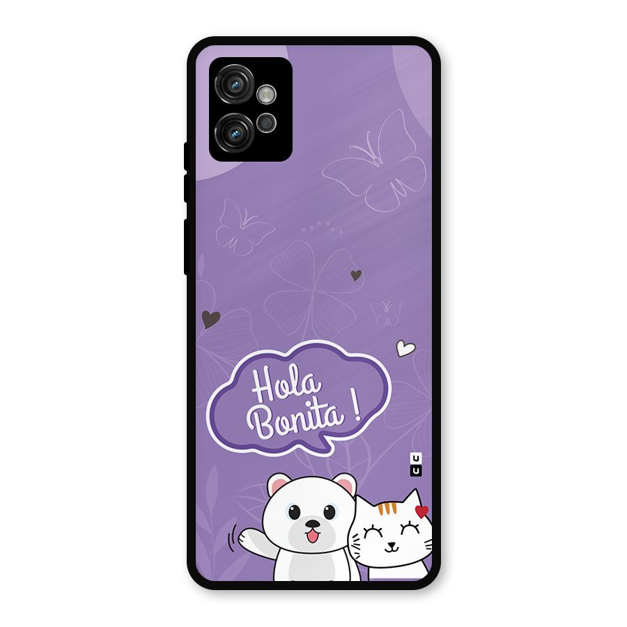 Hola Bonita Metal Back Case for Moto G32