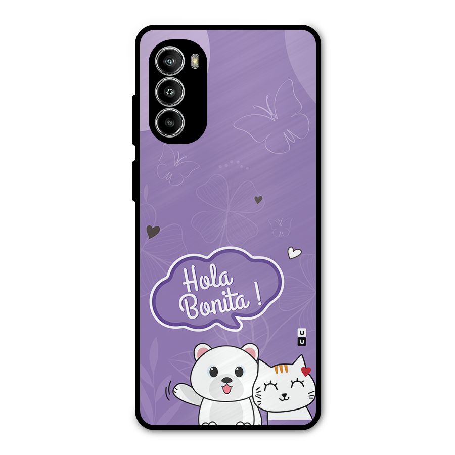 Hola Bonita Metal Back Case for Moto G52