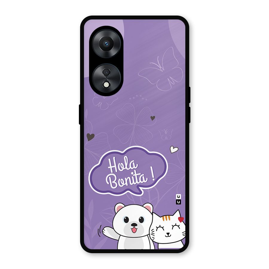 Hola Bonita Metal Back Case for Oppo A78