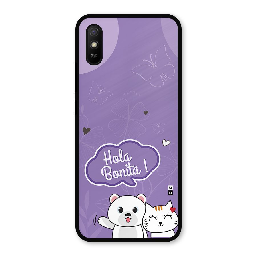 Hola Bonita Metal Back Case for Redmi 9i